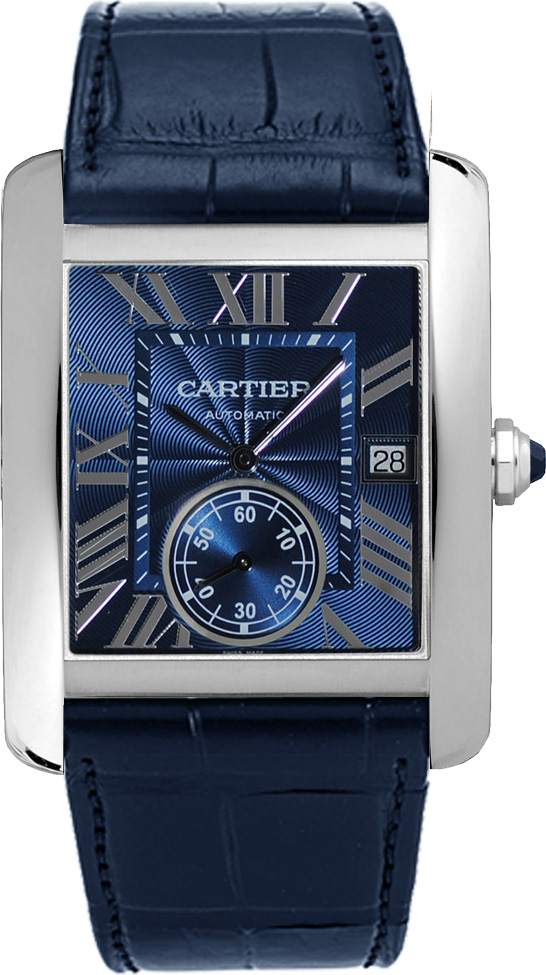 Cartier Tank MC Self winding Automatic Blue Watch WSTA0010 