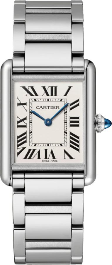 Cartier Tank Must Battery Operated Quartz Silver Ladies Watch WSTA0052 