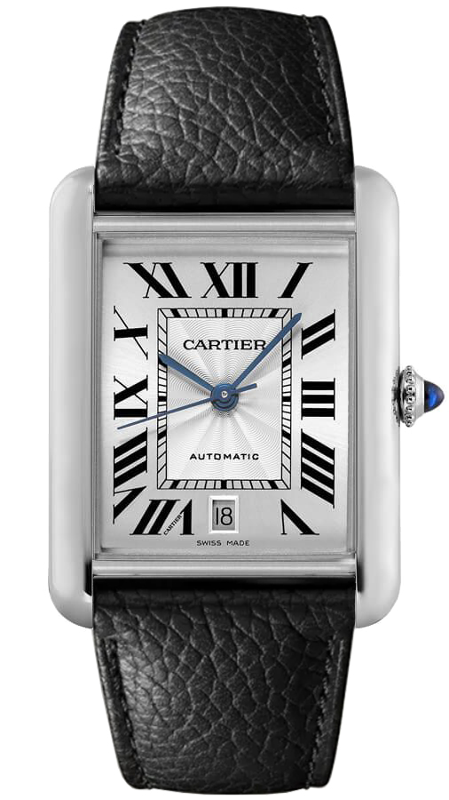 Cartier Tank Must Self Winding Automatic Silver Mens Watch WSTA0040 