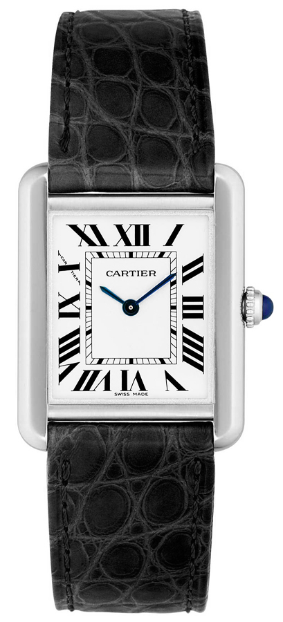 Cartier Tank Solo Battery Operated Quartz Silver Ladies Watch W5200005 