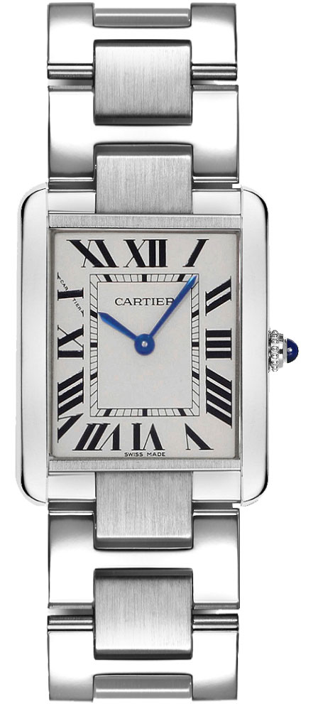 Cartier Tank Solo Battery Operated Quartz Silver Ladies Watch W5200013 