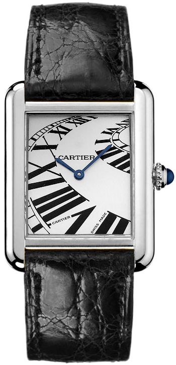 Cartier Tank Solo Battery Operated Quartz Silver Ladies Watch W5200017 