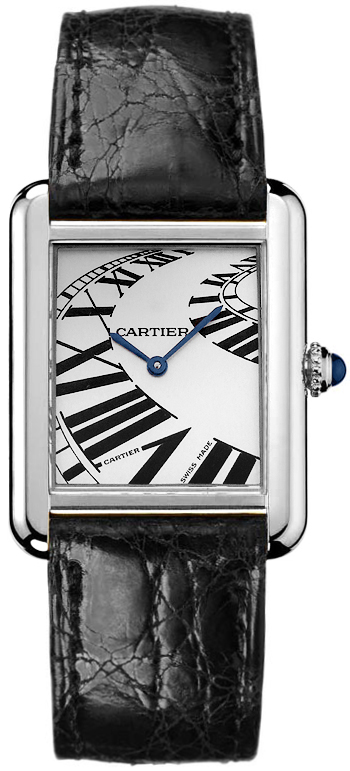 Cartier Tank Solo Battery Operated Quartz Silver Ladies Watch W5200018 