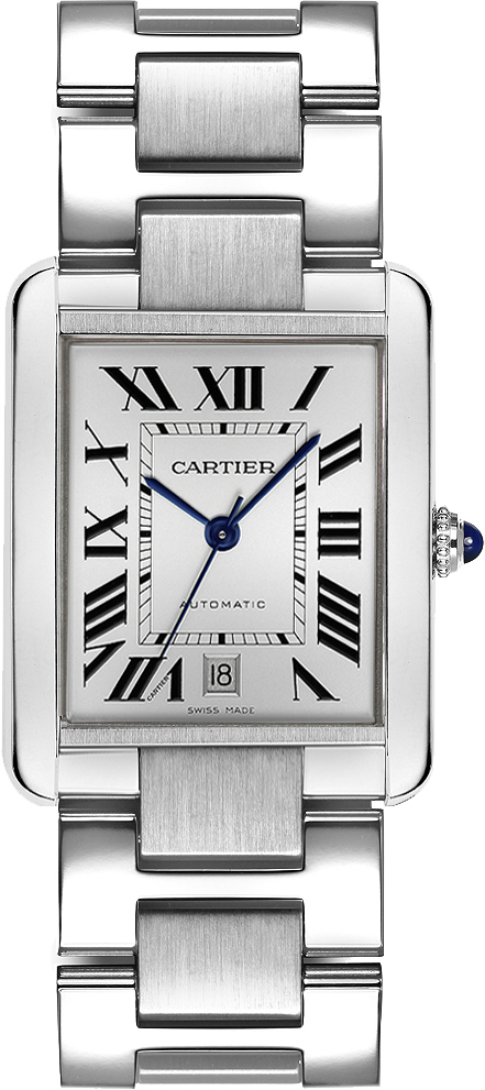 Cartier Tank Solo Self winding Automatic Silver Mens Watch W5200028 