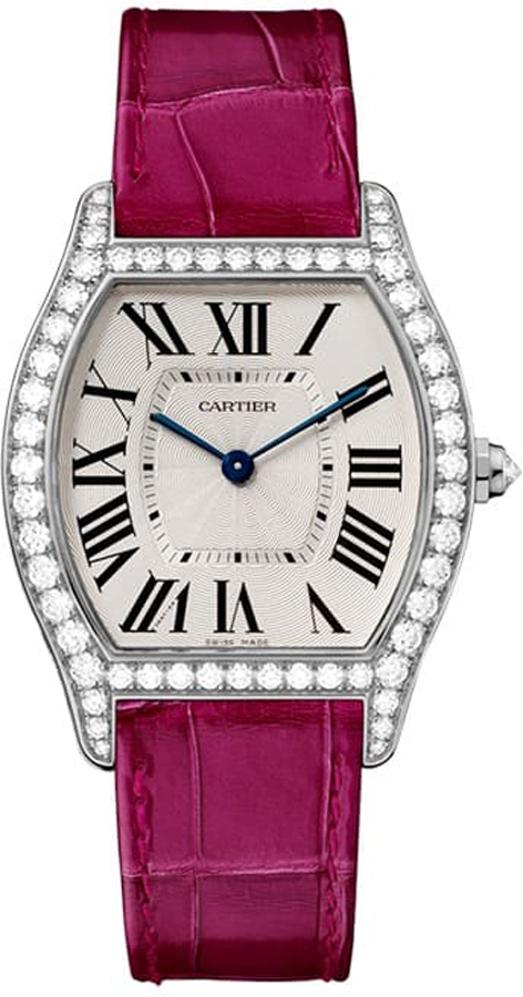 Cartier Tortue Manual Winding Silver Ladies Watch WA501009 