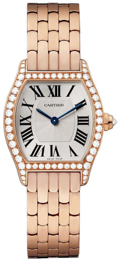Cartier Tortue Manual Winding Silver Ladies Watch WA501010 