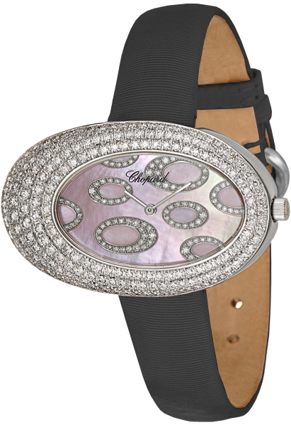 Chopard Rare Watches Battery Operated Quartz Pink Ladies Watch 139109-1003-BLACK-SATIN 