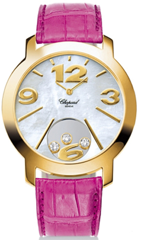 Chopard Happy Diamonds Battery Operated Quartz Pearl White Ladies Watch 207449-0001 