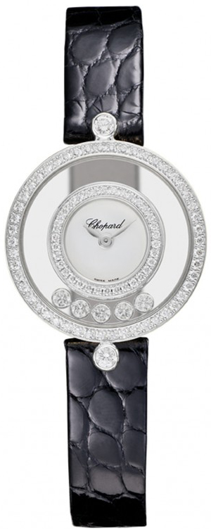 Chopard Happy Diamonds Battery Operated Quartz White Ladies Watch 203957-1201 