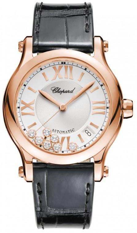 Chopard Happy Diamonds Self winding Automatic Silver Ladies Watch 274808-5001 