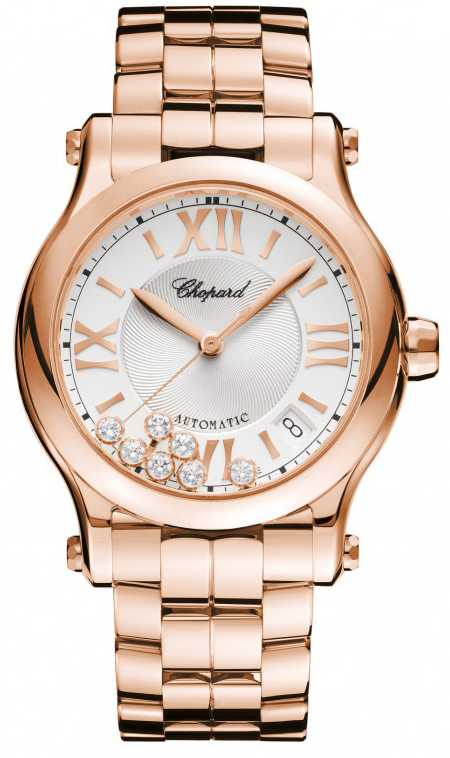 Chopard Happy Diamonds Self winding Automatic Silver Ladies Watch 274808-5002 