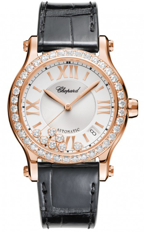 Chopard Happy Diamonds Self winding Automatic Silver Ladies Watch 274808-5003 