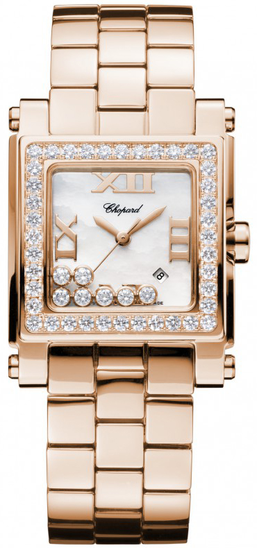 Chopard Happy Diamonds Battery Operated Quartz Pearl White Ladies Watch 275322-5002 