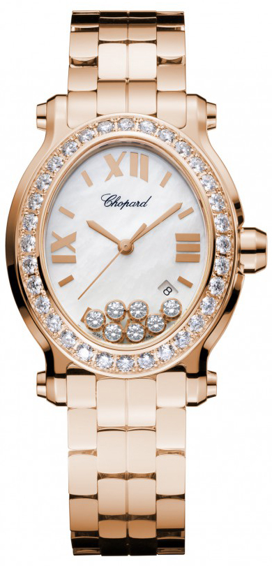 Chopard Happy Diamonds Battery Operated Quartz Pearl White Ladies Watch 275350-5004 