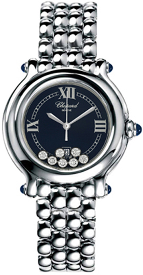 Chopard Happy Diamonds Battery Operated Quartz Blue Ladies Watch 278236-3015 