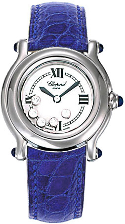 Chopard Happy Diamonds Battery Operated Quartz White Ladies Watch 278245-3007-BLU 