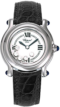 Chopard Happy Diamonds Battery Operated Quartz White Ladies Watch 278245-3007-BLK 
