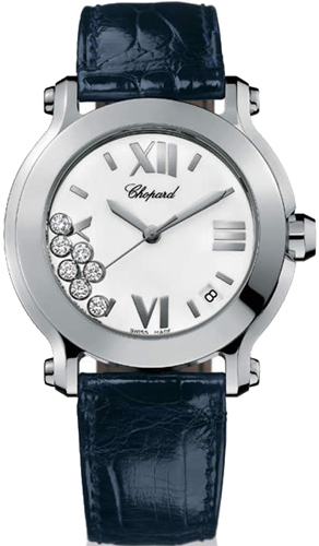 Chopard Happy Diamonds Battery Operated Quartz White Ladies Watch 278475-3001-BLU 