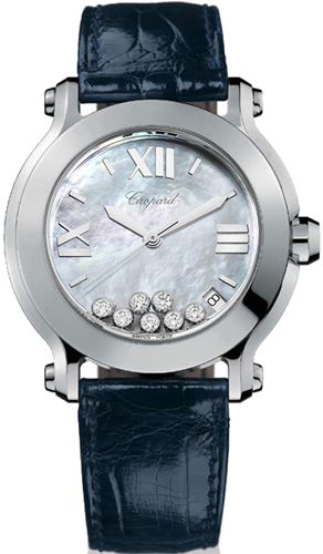 Chopard Happy Diamonds Battery Operated Quartz Pearl White Ladies Watch 278475-3002 