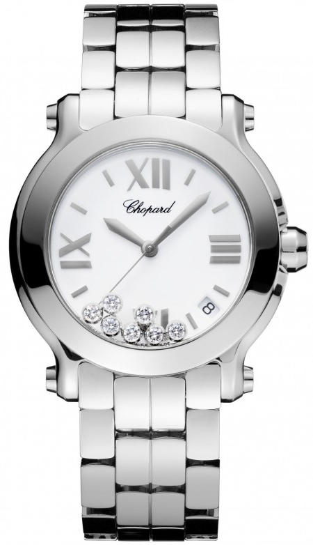Chopard Happy Diamonds Battery Operated Quartz White Ladies Watch 278477-3001 