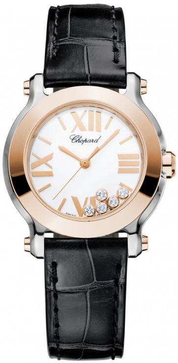 Chopard Happy Diamonds Battery Operated Quartz White Ladies Watch 278509-6001 