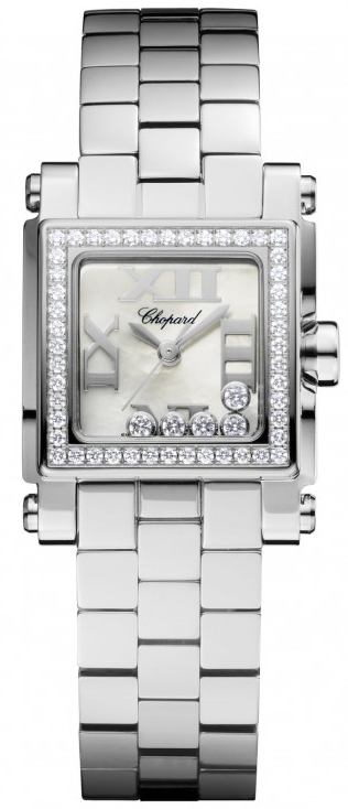 Chopard Happy Diamonds Battery Operated Quartz Pearl White Ladies Watch 278516-3004 