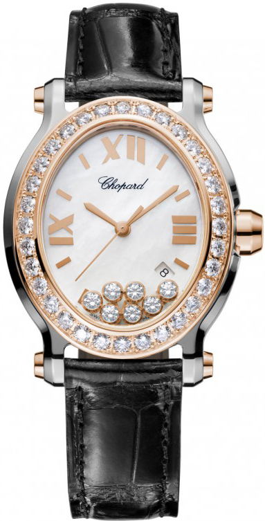 Chopard Happy Diamonds Battery Operated Quartz Pearl White Ladies Watch 278546-6002 