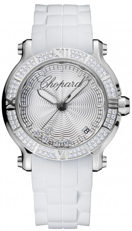 Chopard Happy Diamonds Battery Operated Quartz Silver Ladies Watch 278551-3003 