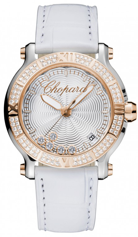 Chopard Happy Diamonds Battery Operated Quartz Silver Ladies Watch 278551-6003 