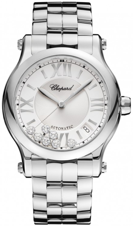 Chopard Happy Diamonds Battery Operated Quartz Silver Ladies Watch 278559-3002 