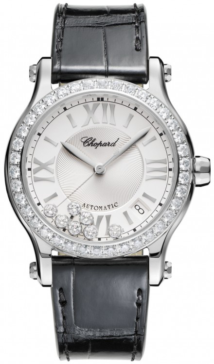 Chopard Happy Diamonds Self winding Automatic Silver Ladies Watch 278559-3003 