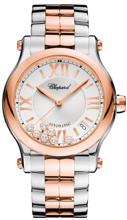 Chopard Happy Diamonds Self winding Automatic Silver Ladies Watch 278559-6002 