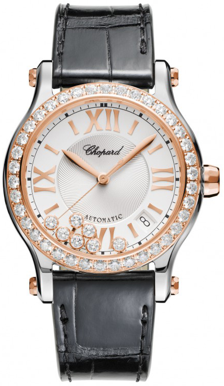 Chopard Happy Diamonds Self winding Automatic Silver Ladies Watch 278559-6003 