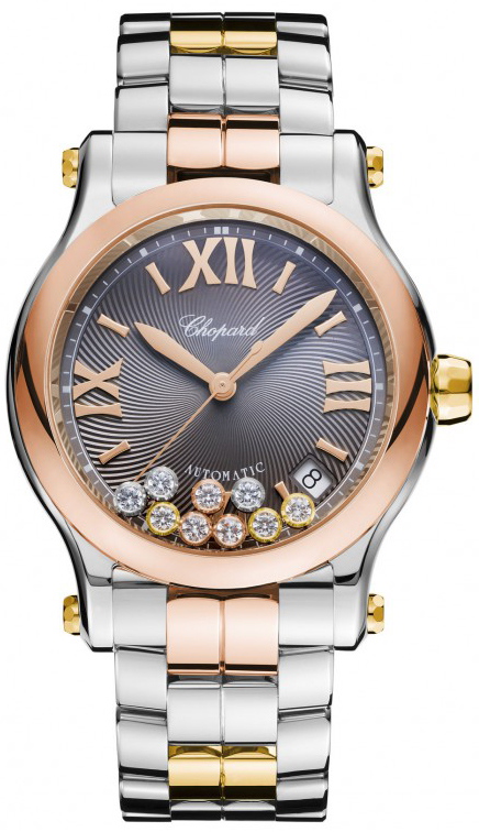 Chopard Happy Diamonds Self winding Automatic Grey Ladies Watch 278559-9001 