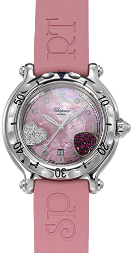 Chopard Happy Diamonds Battery Operated Quartz Pink Ladies Watch 278951-3001 