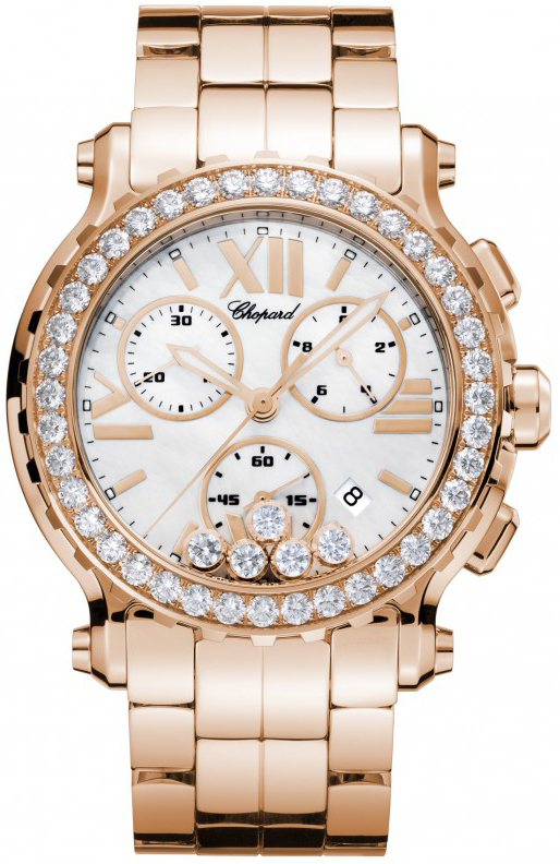 Chopard Happy Diamonds Battery Operated Quartz Pearl White Ladies Watch 283583-5006 