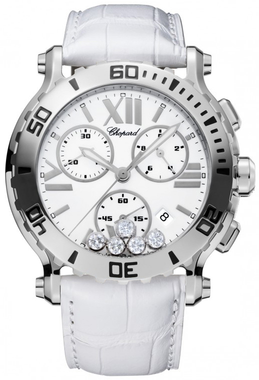 Chopard Happy Diamonds Battery Operated Quartz White Ladies Watch 288499-3001-WHT 
