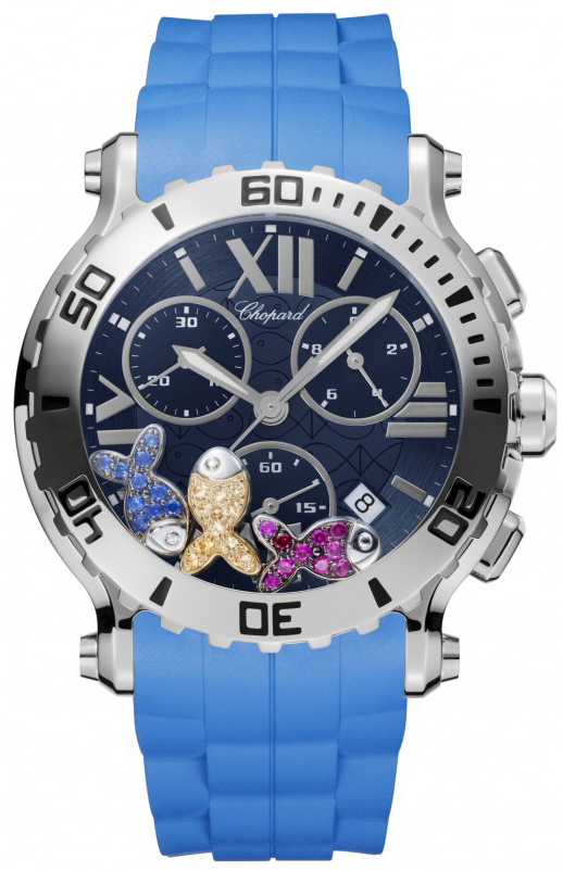 Chopard Happy Diamonds Battery Operated Quartz Blue Ladies Watch 288499-3018 
