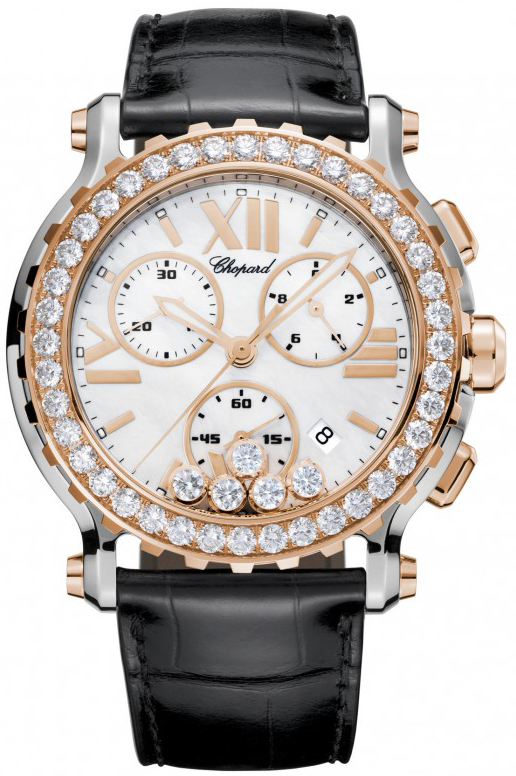 Chopard Happy Diamonds Battery Operated Quartz Pearl White Ladies Watch 288506-6001 