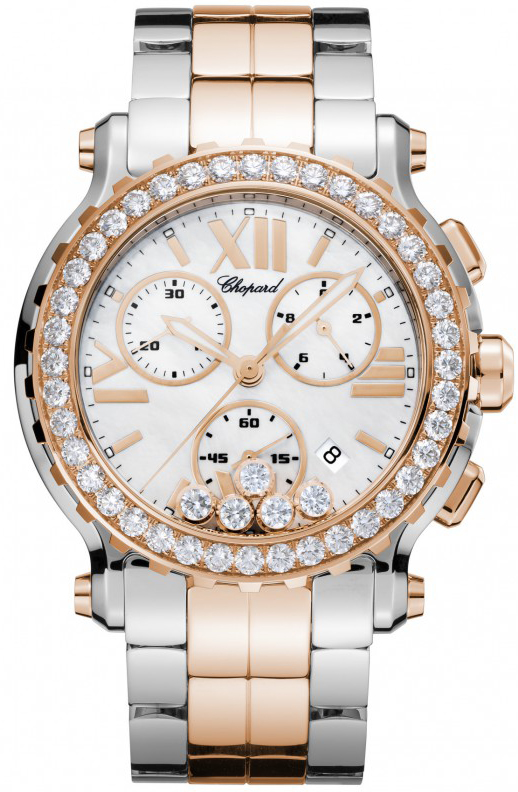 Chopard Happy Diamonds Battery Operated Quartz Pearl White Ladies Watch 288506-6002 
