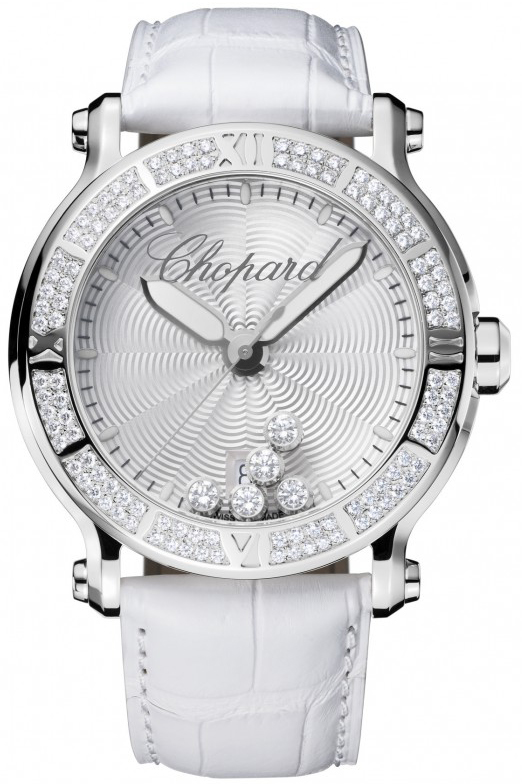 Chopard Happy Diamonds Battery Operated Quartz Silver Ladies Watch 288525-3003 