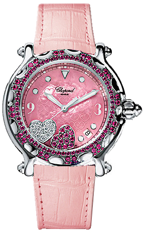 Chopard Happy Diamonds Battery Operated Quartz Pink Ladies Watch 288944-2002 