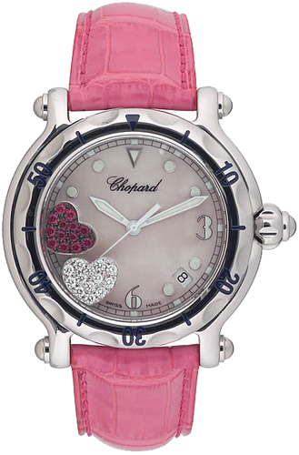 Chopard Happy Diamonds Battery Operated Quartz Pink Ladies Watch 288950-3001 