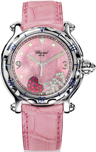 Chopard Happy Diamonds Battery Operated Quartz Pink Ladies Watch 288950-3002 