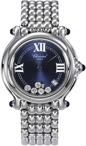 Chopard Happy Diamonds Battery Operated Quartz Blue Ladies Watch 288965-3005 