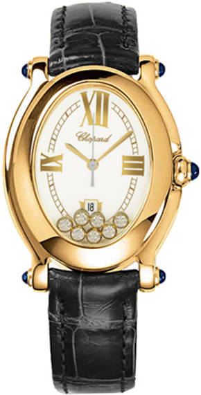 Chopard Happy Diamonds Battery Operated Quartz White Ladies Watch 277000-0007-BLK 
