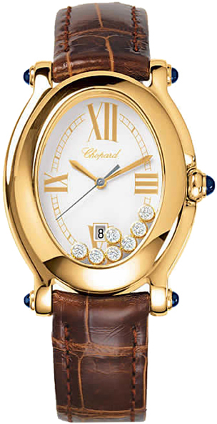 Chopard Happy Diamonds Battery Operated Quartz White Ladies Watch 277000-0007-BRN 