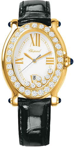 Chopard Happy Diamonds Battery Operated Quartz Pearl White Ladies Watch 277000-0008 
