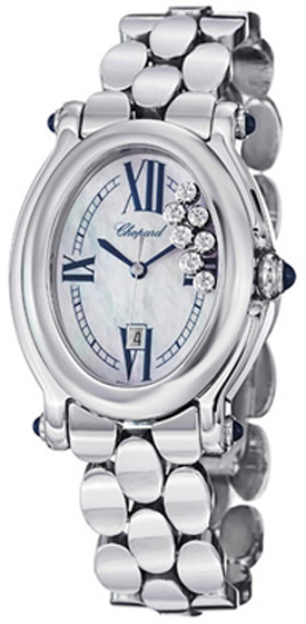 Chopard Happy Diamonds Battery Operated Quartz Pearl White Ladies Watch 278418-3004 