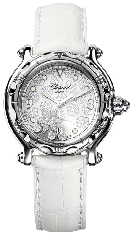 Chopard Happy Diamonds Battery Operated Quartz White Watch 278949-3001 